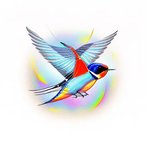 Swallow Bird tattoo design idea