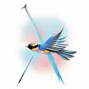 Swallow Bird tattoo design idea