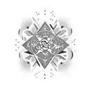 stars, boy, cretivity and growth mindset tattoo design idea