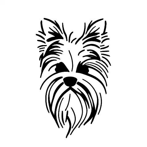 Yorkshire terrier tattoo design idea