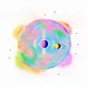 Solar system tattoo design idea