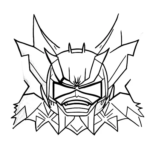 batman Pokemon  tattoo design idea