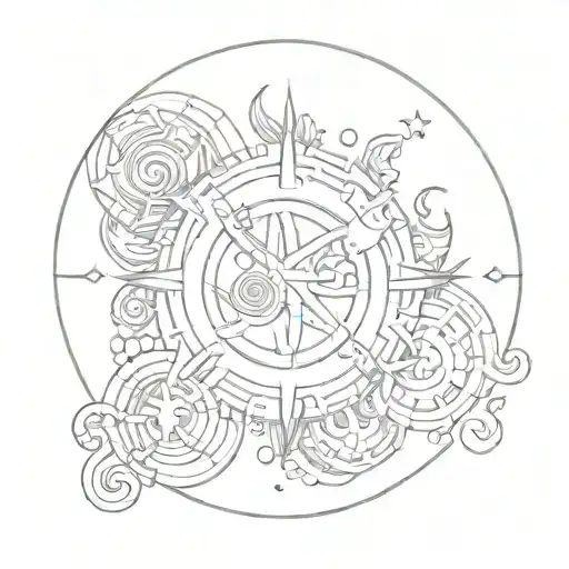 astro sign leo virgo taurus capricorn tattoo design idea