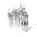 architecture tattoo design idea