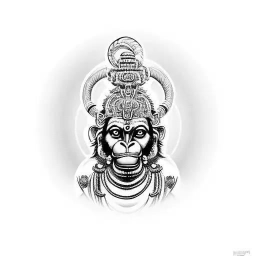 Hanuman Tattoo Best Unique New style 2024 - Tattoo Designs - Medium
