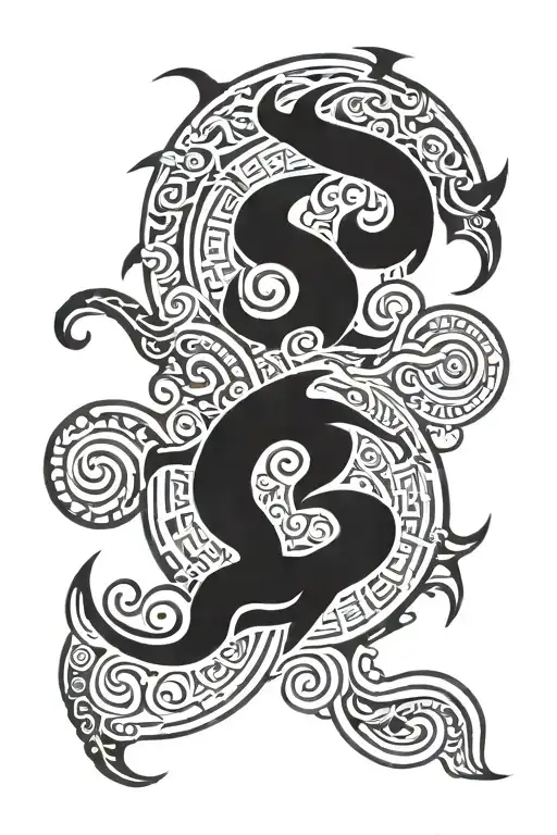 zodiac sign of with birthday of june 8, 1999 tattoo design idea