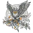 Icarus fall tattoo design idea