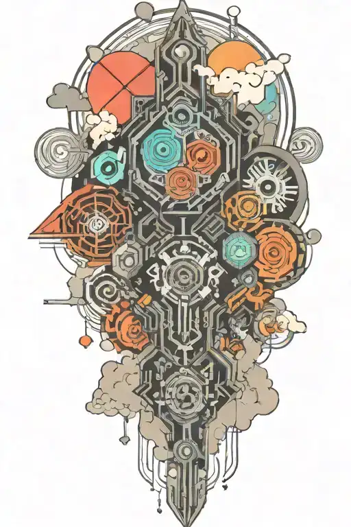  filipino surrounded by japanese clouds surrounding tattoo design idea