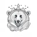 gay bear tattoo design idea