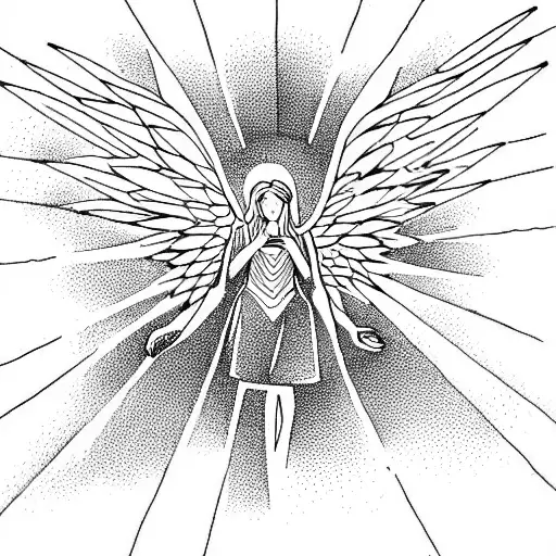  guardian angel,concious thinker,angel tattoo design idea