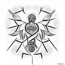 Tree of Life, guardian angel,concious thinker,angel tattoo design idea
