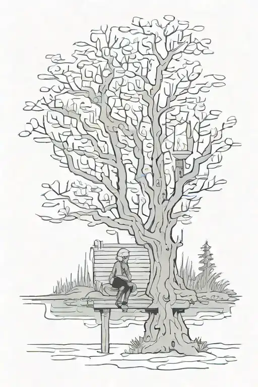 loneliness tattoo design idea