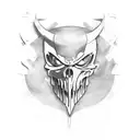 ghostface tattoo design idea