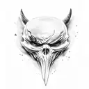 ghostface tattoo design idea