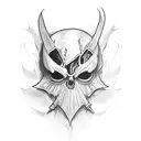 ghostface tattoo design idea