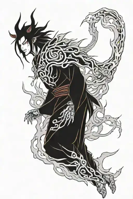 susanoo Amaterasu tattoo design idea