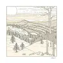 black hills sunrise tattoo design idea