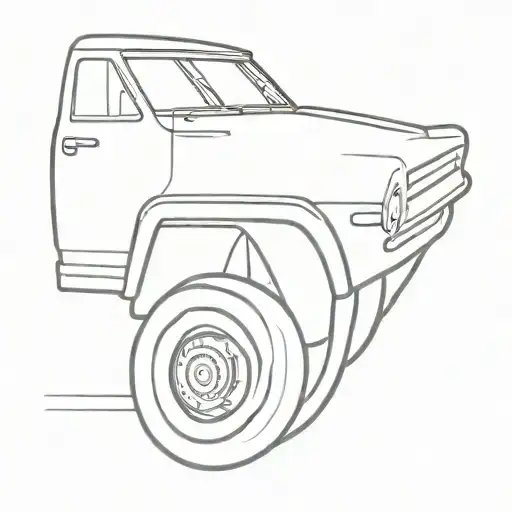 dodge truck 2500 tattoo design idea