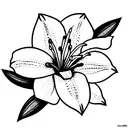 Lily tattoo design idea