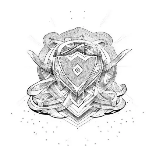 corazon con hielo tattoo design idea