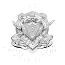 corazon con hielo tattoo design idea