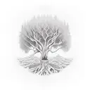 Willow tree  tattoo design idea
