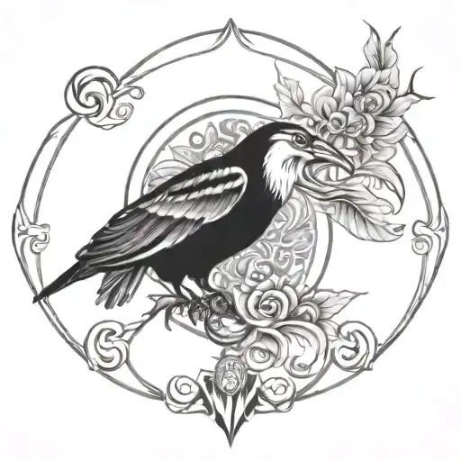 Black and white drawing full chest tattoo esoteric buos tattoo design idea