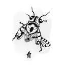 Ladybug tattoo design idea