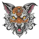 gates of hell hound tattoo design idea