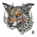 gates of hell hound tattoo design idea