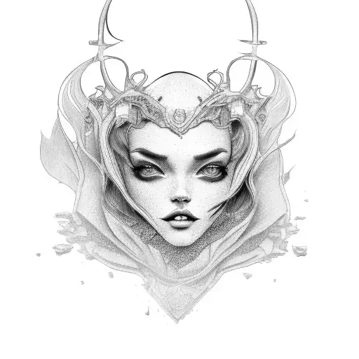 feminine strong self respect confident tattoo design idea