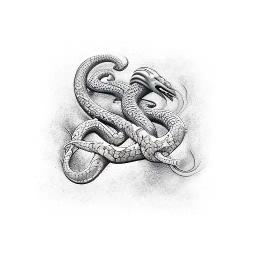 female hydra self respect tattoo design idea