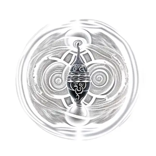 universe om Tamil cosmos earth lingam  tattoo design idea