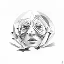 strong self respect confident love tattoo design idea