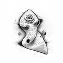 strong self respect confident love tattoo design idea