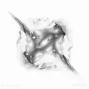 Milky Way andromeda galaxies tattoo design idea