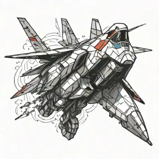 decepticon starscream jet tattoo design idea