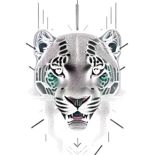 black jaguar tattoo design idea