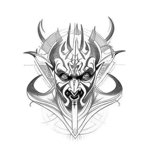 dathomirian tattoo like darth maul for my shoulder and arm as a sleeve tattoo design idea