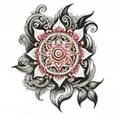 maha mritunjay mantra tattoo design idea