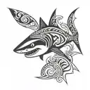 Shark tattoo design idea