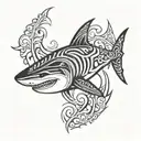 Shark tattoo design idea