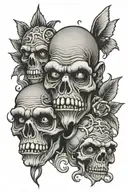 see no evil, speak no evil, hear no evil speak tattoo design idea