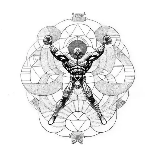 Titan Atlas holding the perfect spiral tattoo design idea