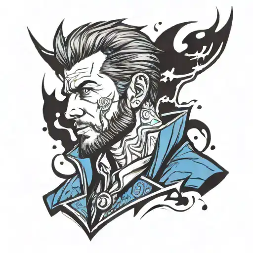 captain boomerang  tattoo design idea