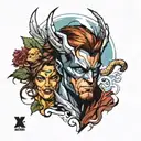 x men tattoo design idea