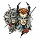x men tattoo design idea