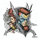 x men tattoo design idea