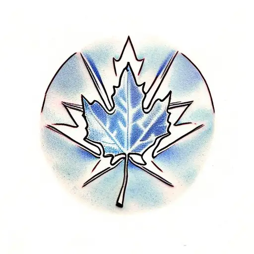 Maple Leaf tattoo design idea