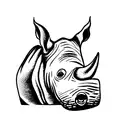 rhino tattoo design idea